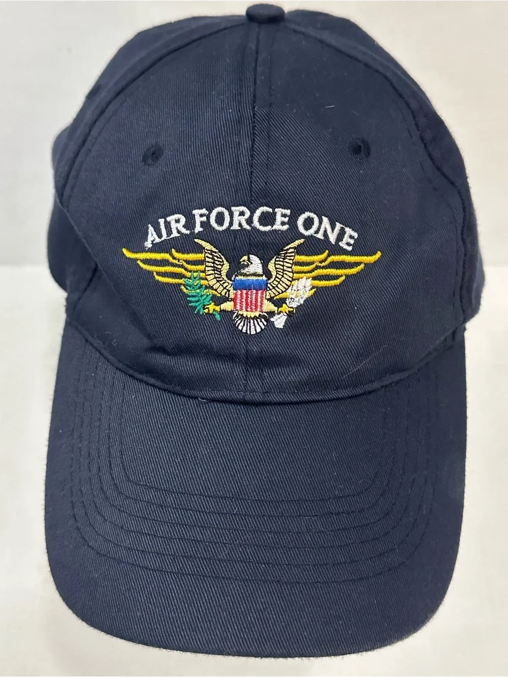 Air Force One Presidential Library Navy Blue Embroidered Adjustable Baseball Cap